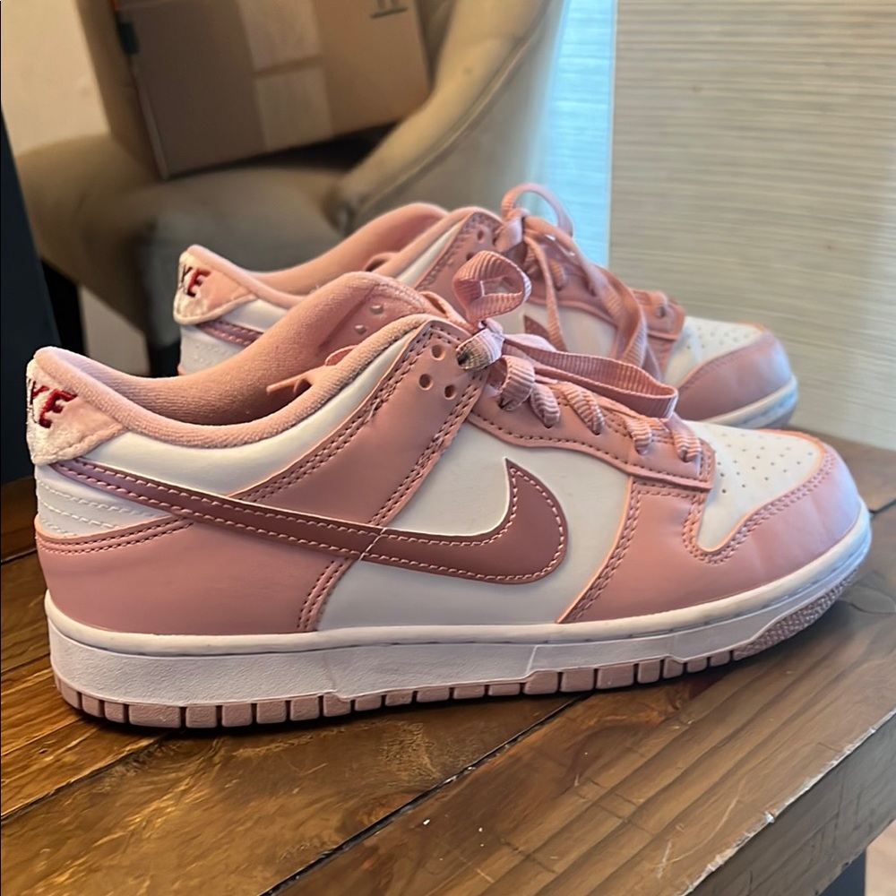 Nike Pink and White Sneakers